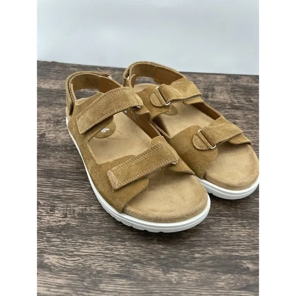 Free People New Moon Suede Open Toe Sandals - Picture 3 of 10